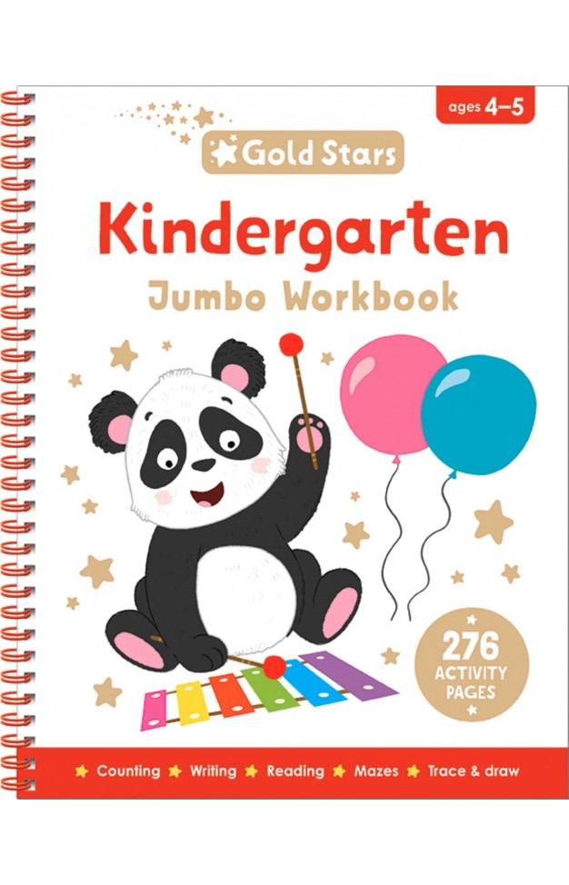 Kindergarten Gold Stars Jumbo Workbook
